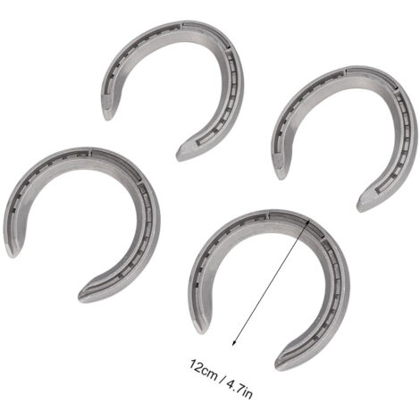 Kit de Ferrures à Cheval en Aluminium - 4 Pièces Modèle Type 4 pour Équitation (1/5)