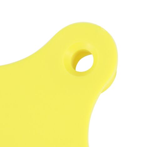 Étiquettes d'Identification Livestock Blanc PP Jaune 20pc 5.1x4.3cm pour Bovins Porcs Ovins Ferme (1/5)