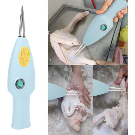 [Éplucheur Électrique pour Volaille] Plumeau Électrique Manuel Imperméable, Automatique pour Détails fins de Poulet, Turkeys, Quails, Retrait des poils courts, avec Adaptateur EU (1/5)