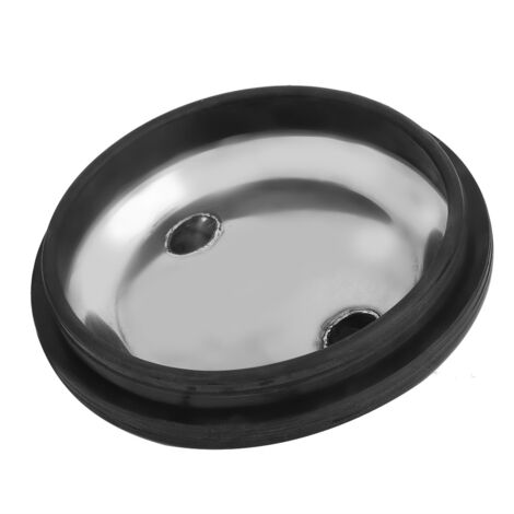 Couvercle de Seau de Traite avec Joint - Couvercle et Joint pour Machine à Traire en Acier Inoxydable Diamètre 20,5 cm/8 Pouces - Deux Entrées pour Conduit de Lait et Air (1/5)