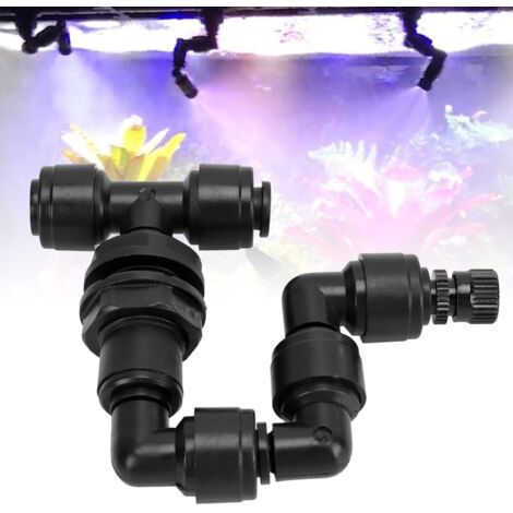 Atomiseur pour Terrarium Reptile Fogger ajustable Mist Sprinkler Mister Nozzle pour Rainforest Tank Amphibians plantes ABS (1/5)