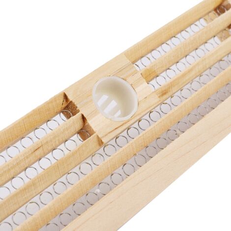 Piège à Pollen de Bois avec Collecteur en 4 Rangées - Modèle Essentiel pour Apiculteur - Outil de Base en Bois pour Collecte du Pollen à l'entrée de la Ruche