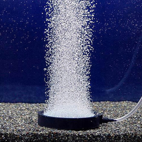 Pierre à oxygène pour aquarium en pierre de sable - Disque de diffusion à bulles durable pour bassins de 70 à 120 cm (1/5)