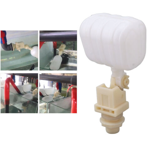 Robinet Flottant à Bille PVC Tuyau G1/2 Mâle - Vannes de Contrôle de Niveau d'Eau pour Aquariums, Bassins & Agricole Livestock (1/5)
