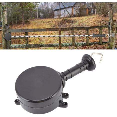 Poignée de Porte de Clôture Électrique avec Cordon Énergisant 5M Retractable en PP Galvanisé pour Ferme et Jardins - Accessoire de Sécurité et Isolation (1/5)