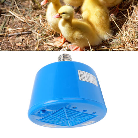 Lampe chauffante pour animaux 100-300W 3 niveaux Plastique haute température 14cm Bleu Lampe chauffante agricole sécurité intégrée 220V (1/5)