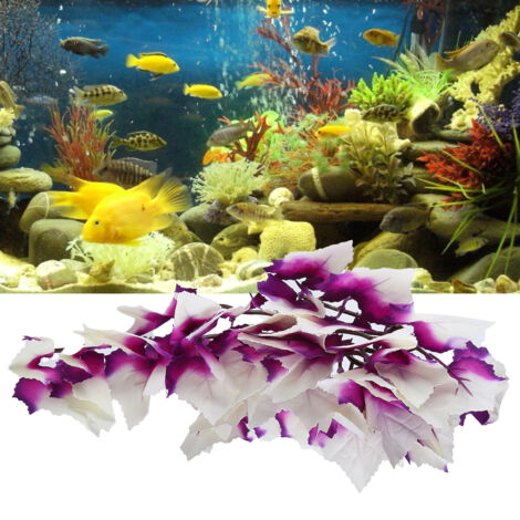 Plante Reptile Artificielle Mano T-1034Q - Décoration Souple avec Ventouses pour Terrarium Aquarium - 1 Pièce - Vert - 30g (1/5)