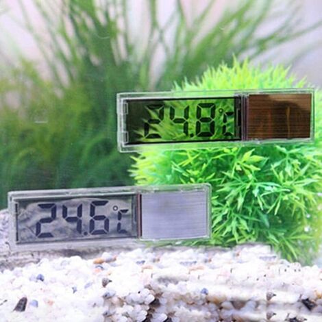 Thermometre Digital Aquarium LCD, ThermoFish Tank 3D avec Puce Haute Precision (-45℃80℃, Adhesive Double-face, 2x7cm) (1/5)