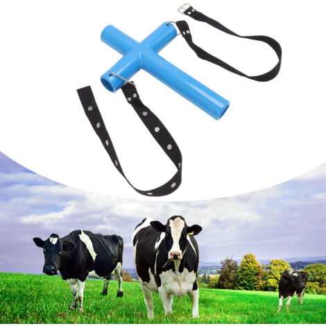 [Ouvre-bouche pour animaux] [Équipement vétérinaire] [PP] Ouvre-bouche croisé bleu pour bétail, chevaux, ovins - Lavage gastrique et administration médicamenteuse (1/5)