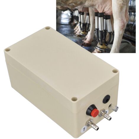[Pompe de Vide pour Machine à Traire] [Pulsation Électrique] [Plastique Haute Résistance] Pompe à Vide Pulsation Grande Aspiration pour Machines à Traire Électriques 100‑240VUS Plug, 16x9x7.5cm (1/5)