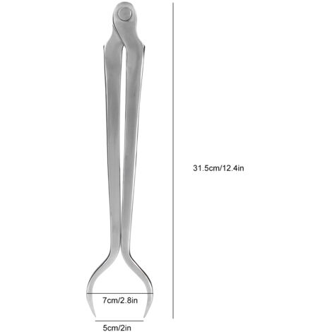 【Tongs pour Ferrage à Chaud】 SiriusTimes 【Instrument de Ferrage pour Sabots】 Ferrage à Chaud pour Chevaux Instruments Vétérinaires en Acier robuste Tongs de Maréchalerie en Steel Tool Dimension: Appro (1/5)