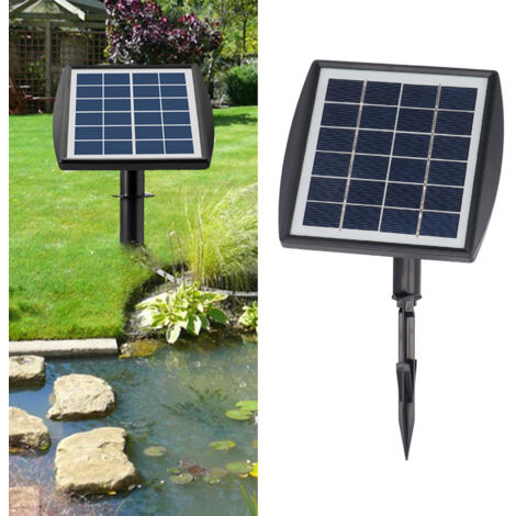Pompe à air solaire pour aquarium et bassin Pompe d'aération solaire sans fil avec batterie rechargeable et 2 diffuseurs (1/5)