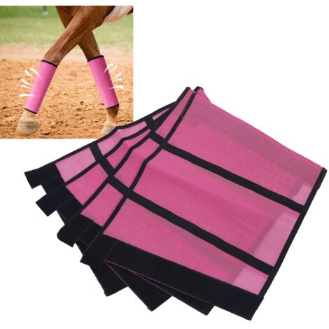 Protections pour Jambes de Cheval Légères et Respirantes - Teslin Mesh, 4 Covers Anti-Mouches et Anti-Chocs pour Équitation (1/5)