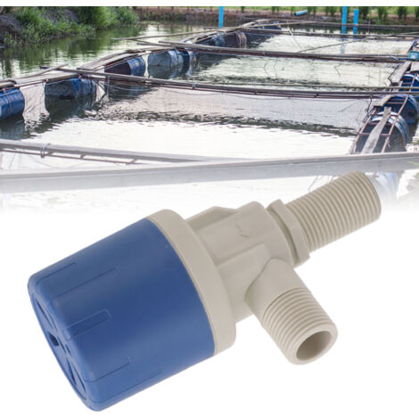 Robinet de Contrôle de Niveau d'Eau Automatique avec Filtre Inox G1/2 - Système Anti-Impuretés pour Tanks, Aquaculture et Réserves