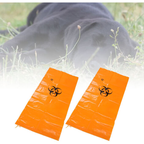 Sac de transport pour animaux décédés - 2 Sacs corps PE résistants et imperméables pour transport digne et respectueux (1/5)