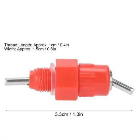 Abreuvoir Automatique pour Poulets 30Pièces, Valve à Détection, Tétine en Plastique et Inox 304, Installation Simple G3/4in (1/5)