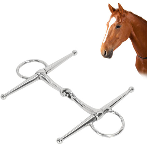 [Bride pour cheval] [Full Cheek] [125mm] [Stainless Steel Ring Jointed Bit] (1/5)