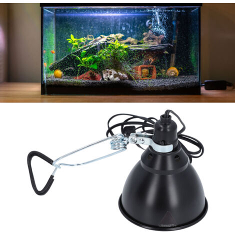 Projecteur Reptile Deep Dome 250W Aluminium Fixation Heat Lamp Clamp avec Clip pour E26 E27 UVA UVB Lampes (1/5)