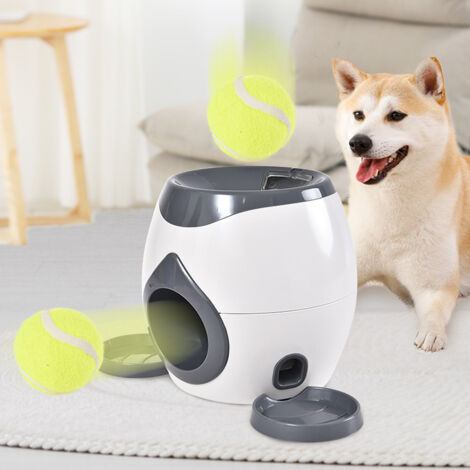 Distributeur de Nourriture Puzzle pour Dog en ABS, Feeder Toy avec 2 Balle Tennis et 1 Spoon de Alimentation, Jouet Interactive pour Pet de 20cm (1/5)