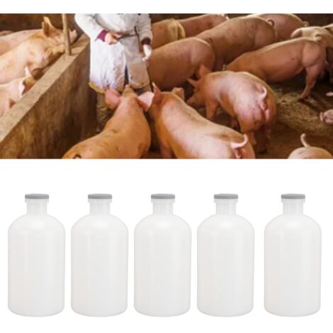 Flacon PP 100ml pour injection (5 unités) matériel pour animaux et vétérinaire équipement réutilisable durable (1/5)