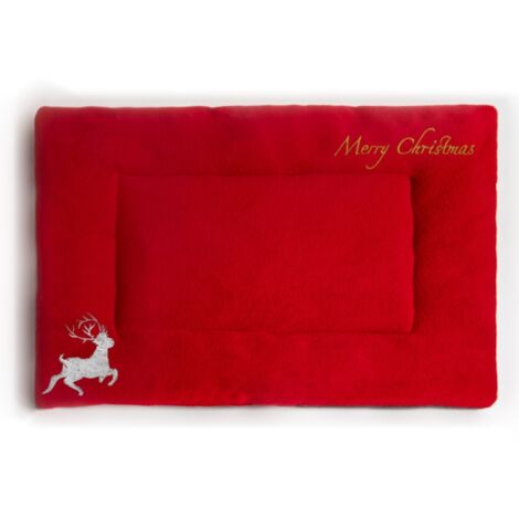 [Coussins pour Chat et Chien] + Matelas de Cage de Chenil Chaleureux de Noël Doux avec 4cm Epaisé pour Petites Moyennes Grandes Chiens et Chatons (1/5)