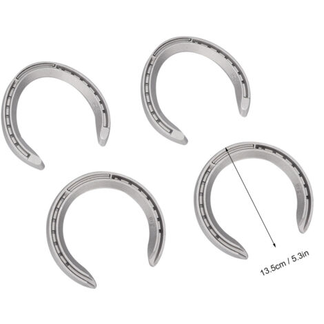 [Set de Fers à Cheval] [Aluminium Alloy] [Type 6] [4 Pièces Kit Accessoires Équitation] (1/5)