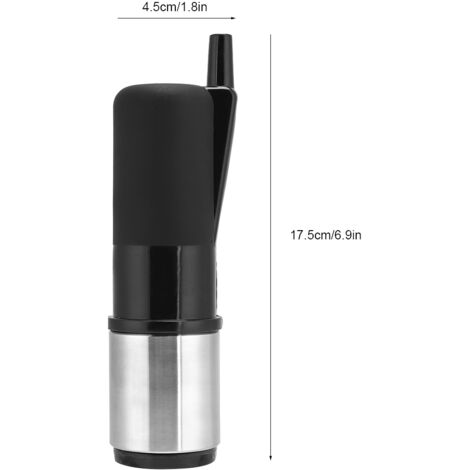 Coupe de lait Machine HL-MP27B Noir [Accessoire pour machine à lait, Plastique et inox, 17.5cm] (1/5)