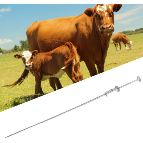 [Pipette d'insémination bovine] + [304 Stainless Steel] + [soudé intégré] + [filature lisse] [universelle 0.25ml et 0.5ml] [emballage film unique] (1/5)