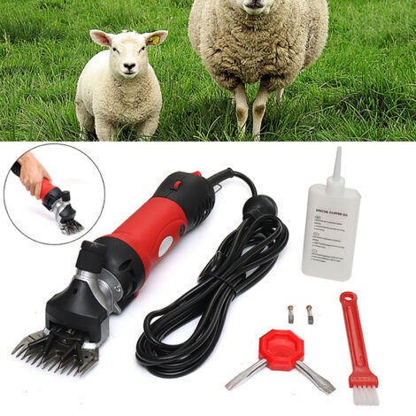 Tondeuse Électrique Portable pour Moutons - Tondeuse à Laine Professionnelle 690W avec Vitesse Adjustable 1-6, Blades 76mm, EU Plug 220V (1/5)