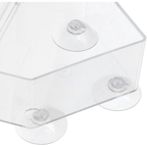 [Distributeur de Nourriture] + [PS Transparent] + [Hanging] + [Pet Bird Feeder] - Mangeoire pour Petits Oiseaux en PS Haute Transparence, 210g, 16.5x15x6.3cm, 3 Accessoires (1/5)