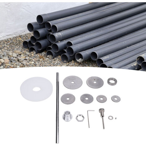 Coupe-Tuyau Interne PVC - Kit Professionnel avec Guide de Profondeur, Lames HSS et Douille Hexagonale pour Tuyaux Plastiques 20cm/7.9" (1/5)