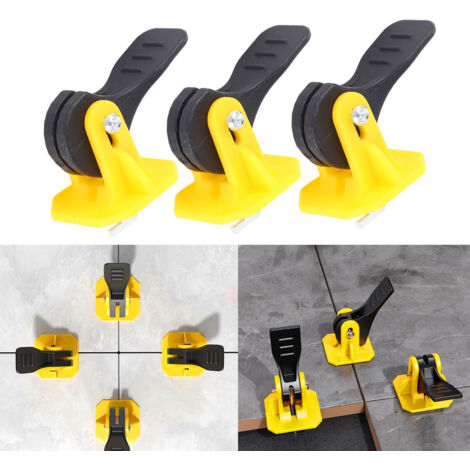 [Kit de nivellement de carrelage] Système de chevilles réutilisable et interchangeable avec 50 chevilles pour joint de 2mm à 6mm, ABS, pour carreaux de 8mm à 12mm d'épaisseur (1/5)