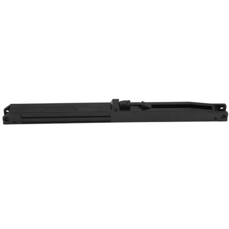 Amortisseur de Fermeture Silencieuse pour Portes Coulissantes Bois Grange - Mécanisme avec Guide et Plaque de Montage Noir - 32cm Matériaux Plastic & Fer - Kit Inclus (1/5)