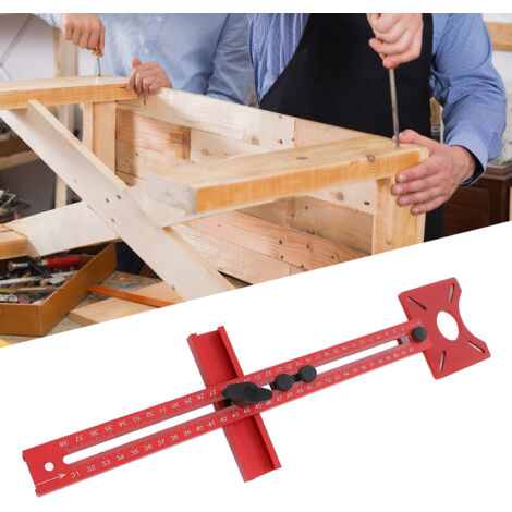 Table de Réglage pour Fraiseuse, Bracket Alliage Aluminium Multifonction, Guide pour Découpe Bois et Fraisage (44cm/17.3in, 379g)