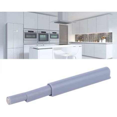 Amortisseur de Porte Magnétique pour Électroménager - GRAY S - Damper avec Fermeture Pop-Up et Antidérapant - Plastique, 125x11x12mm, Gris (1/5)