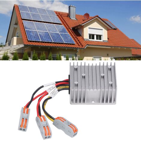 Régulateur MPPT Solaire [20A 300W] Chargeur de Batterie Photovoltaïque Rectification Synchrone Buck Sortie Charge 24H 29.4V Normalement Ouvert IP67 (1/5)