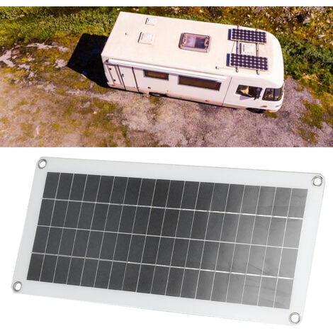Panneau Solaire Flexible - Modèle: 20W 18V - Matériau: Polycristallin + ABS - Dimensions: 43.5x20cm - Compatible avec le Chargement USB pour Voiture, Bateau et Appareils Mobiles (1/5)