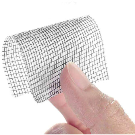 [Papier Adhésif pour Réparation de Moustiquaire] Récupération de Fenêtre Auto-Adhésif Grille Fine Ruban de Réparation pour Anti-Moustiques Polyurethane 5cmx2m Gris 200g 1 Pièce (1/5)