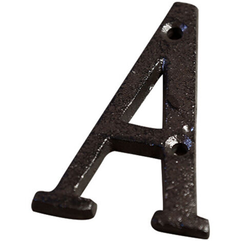 Plaque Numérique Maison - Métal 100% Fer Forgé Antiseptique Vintage - Dimensions 7,5x4,5x0,5 cm avec 2 Vis Incluses (1/5)