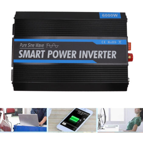 [Onduleur PV] + [6000W] + [DC 12V AC 220V] + [Double Ventilation Intelligent] (1/5)