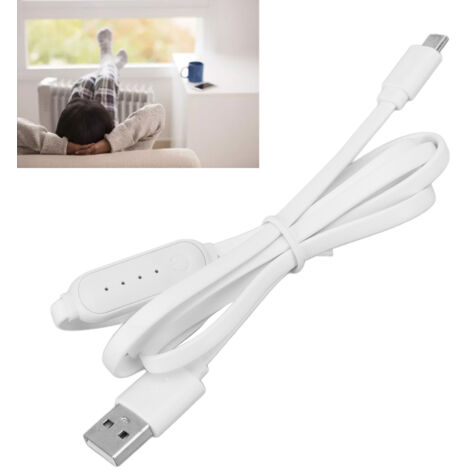 [Régulateur de température USB 5V] Câble d'extension de contrôle thermique avec régulation 3 vitesses pour chauffages USB - ABS, 104.3cm (1/5)