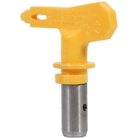 Buse d'Airless Reversible Tungsten Steel 421 (Tungsten Steel, Yellow, 44g) pour Peinture Intérieure/Extérieure (1/4)