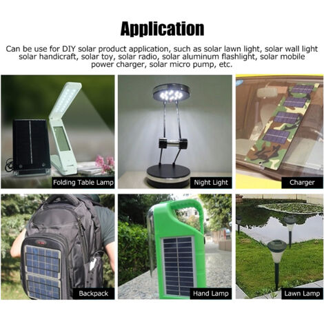 [Panneau solaire portable] - [SolarBoard] - [SP550] - Mini panneau solaire multicellules 5.5V 0.6W (2 pièces) (1/5)