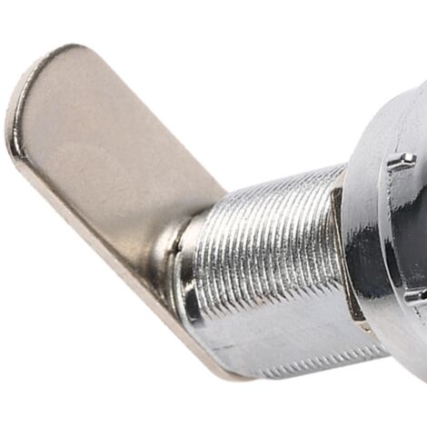 Serrure à code 3 chiffres pour placard cam argent zinc alliage convivial sécurité changement combo 3 (0.623mm bois/métal) (1/5)