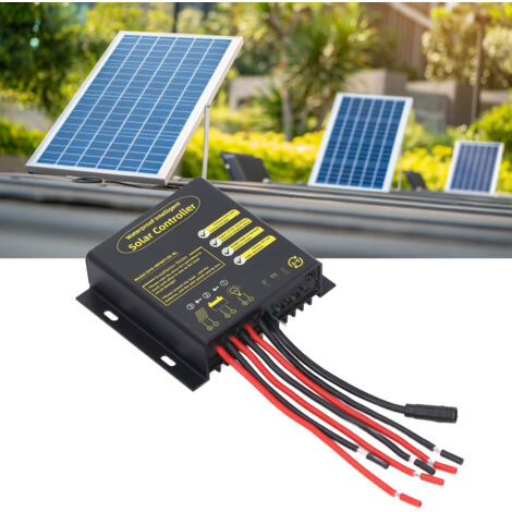 Régulateur Solaire MPPT Bluetooth Charge Rapide PWM Résistant à l'eau 10A pour Batteries Scellées 12V/24V Intelligent (1/5)