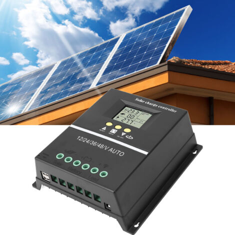 Contrôleur de Charge Solar MPPT Professionnel Efficace 12V 24V 36V 48V Régulateur Panneau Solar 100V 80A avec Double Port USB