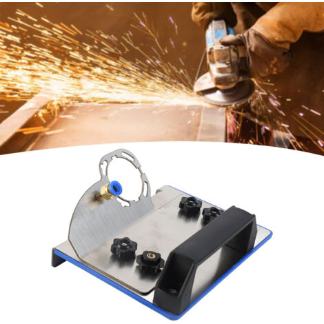 Support pour Disqueuse à Chamfrein 45°, Support Portatif et Réglable pour Coupe des Carreaux, Matériau ABS/Metal avec Diamètre Max de 45mm