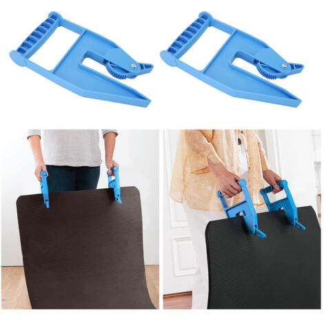 Manettes pour Matériel de Gym, Horse Mat Grippers avec Poignée Ergonomique, ABS, 252g, 2PCS, Mover Tool (1/5)