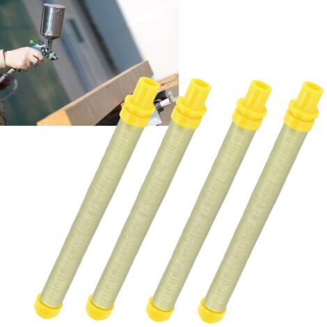 Filtres pour pulvérisateur sans air - 10 pièces - Haute efficacité - 100 mesh - Accessoires peinture jaune - PC et fer (1/5)