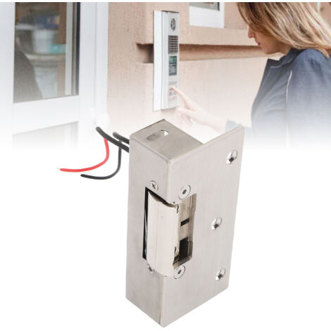 [Électro-Serrure Fail Secure] [Compo] [Adjustable Jaw] - Serrure électrique en aluminium 12VDC pour commerces et habitations, taille 110x50x32mm avec 8 vis incluses (1/5)